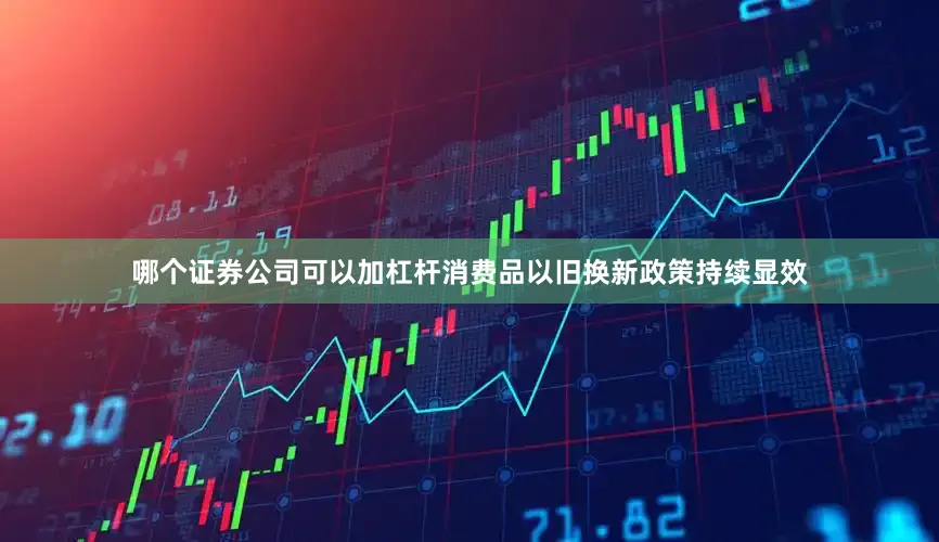 哪个证券公司可以加杠杆消费品以旧换新政策持续显效