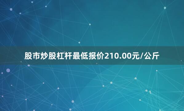 股市炒股杠杆最低报价210.00元/公斤