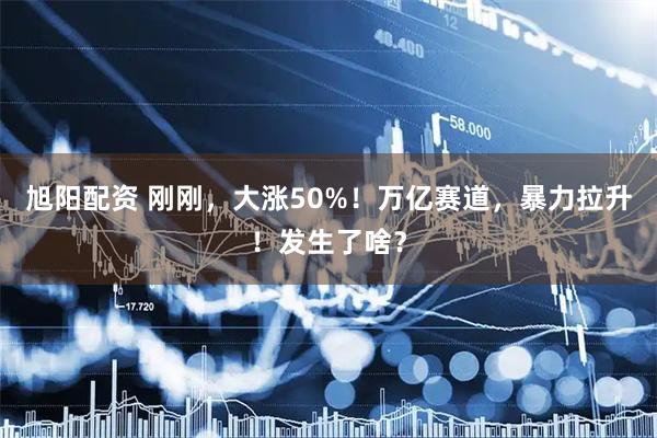 旭阳配资 刚刚,大涨50%!万亿赛道,暴力拉升!发生了啥?
